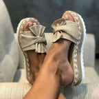 Maribel | Women's Orthopedic Bow Platform Slides™ – Eleganz und Komfort vereint