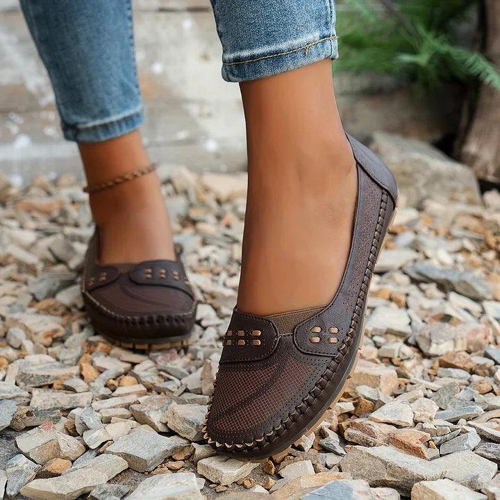 Women's Orthopedic Slip On Shoes with Cushioned Sole and Breathable Design™ – Müheloser Komfort für den ganzen Tag