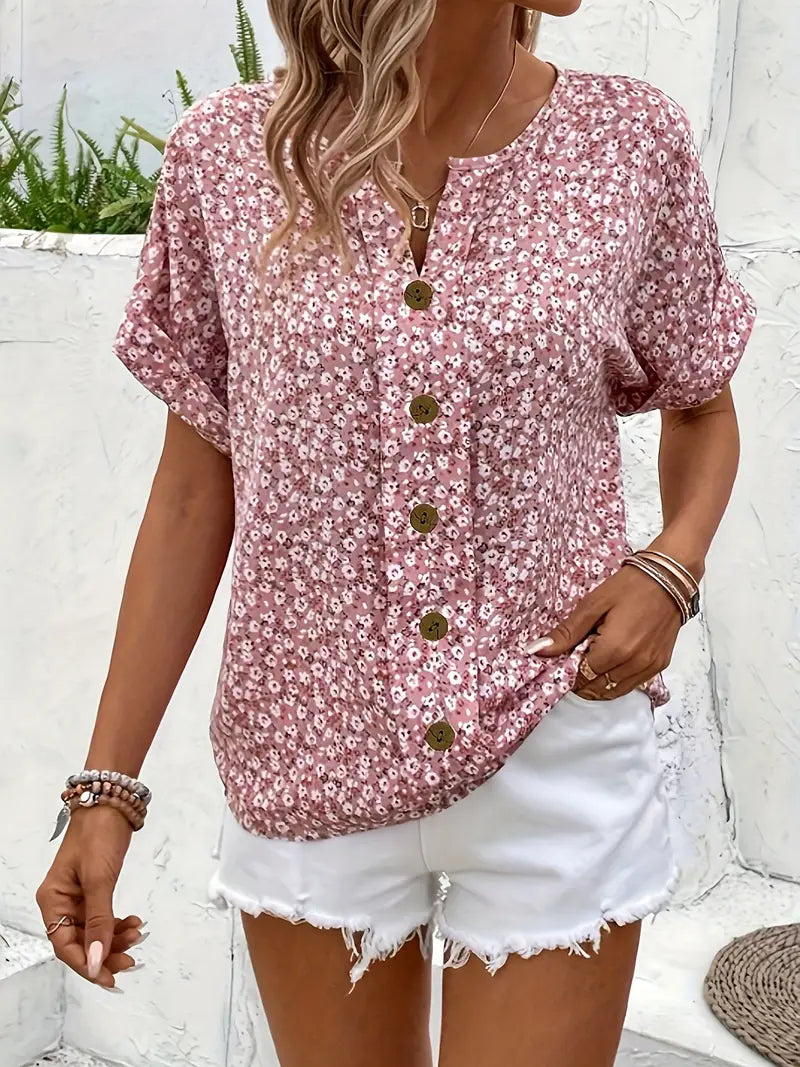 Sophia | Women Chic Floral Summer Print Blouse™ – Mühelose Eleganz für jeden Anlass