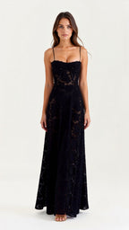 Women's Elegant Slip Spaghetti Strap Wedding Guest Maxi Dress™ – Zeitlose Eleganz für besondere Anlässe