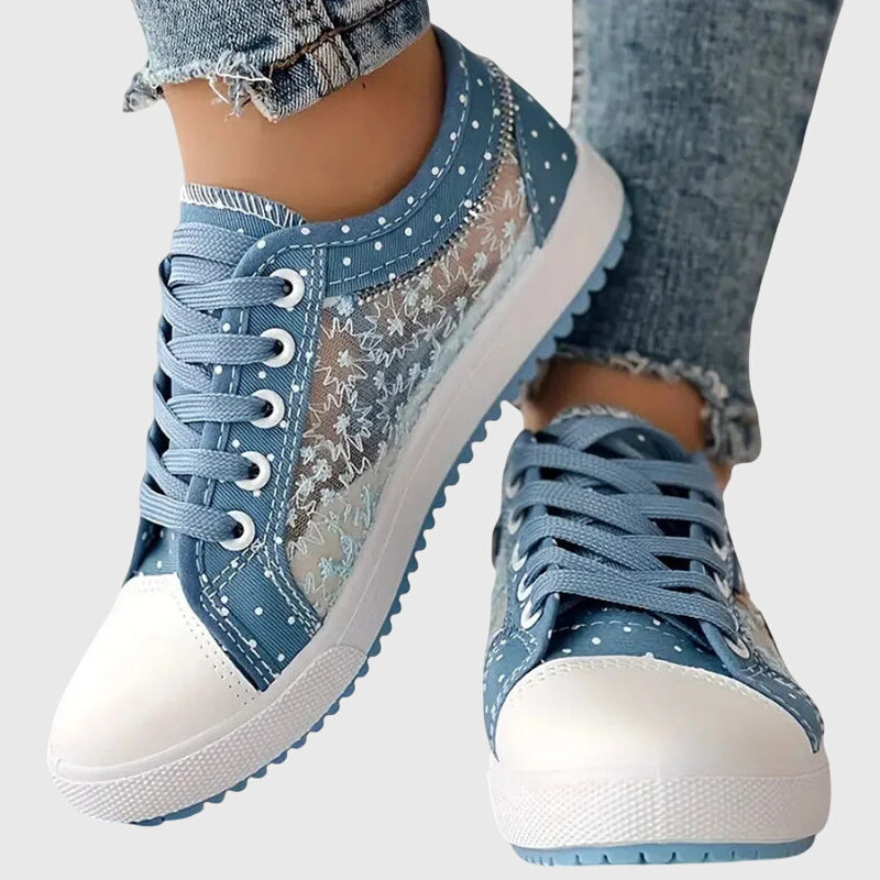 Women's Orthopedic Lace-Up Sneakers with Arch Support and Cushioned Sole™ – Ganztägiger Komfort für aktive Frauen