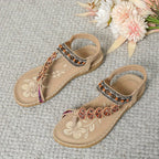 Damen Orthopädische Zehentrenner Sandalen mit Gepolsterter Sohle und Verstellbarem Riemen™ – Ganztägiger Komfort für gesunde Füße