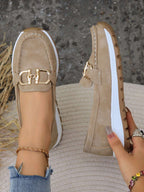 Women's Slip-On Loafers with Flat Wedge and Buckle Detail™ – Müheloser Komfort für den ganzen Tag