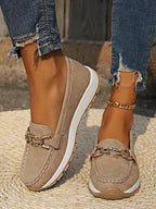 Women's Slip-On Loafers with Flat Wedge and Buckle Detail™ – Müheloser Komfort für den ganzen Tag