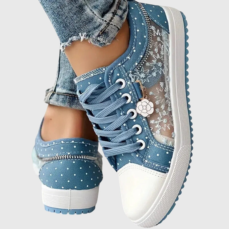 Women's Orthopedic Lace-Up Sneakers with Arch Support and Cushioned Sole™ – Ganztägiger Komfort für aktive Frauen