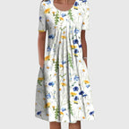 Sleeveless Textured Midi Dress for Elegant Everyday Wear™ – Elegante Textur für mühelosen Stil