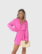 Women's Button Front Long Sleeve Shirt Dress™ – Zeitlose Eleganz für jeden Tag