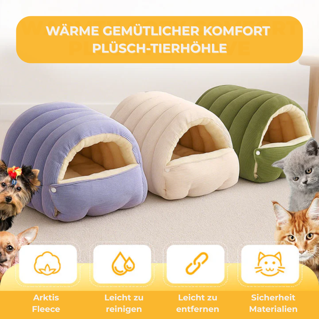 Felltraum™ – Kuschelige Haustierhöhle Deluxe für geborgene und gemütliche Wohlfühlmomente [50 % Rabatt]