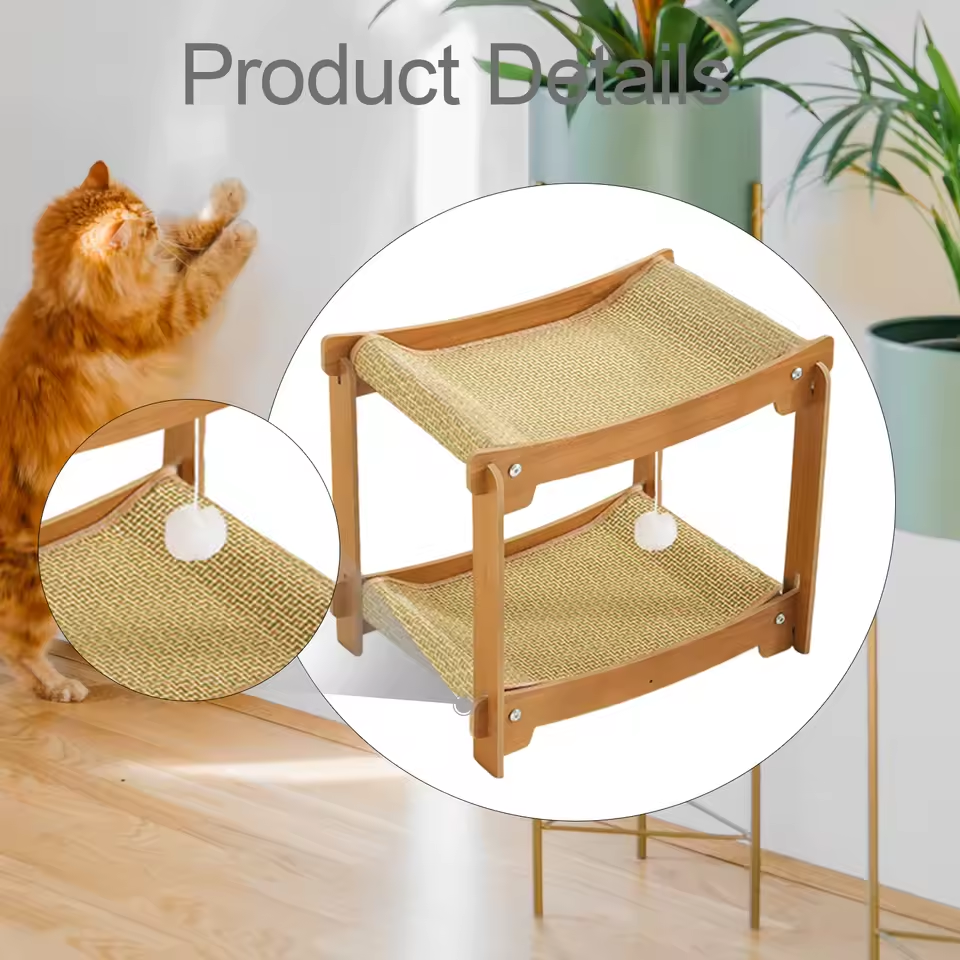 PawVilla™ – 2-stöckiger Katzenkratzbaum, luxuriöser Ruheplatz & stilvolles Kratzmöbel [50 % Rabatt]