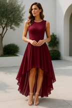 Women's Elegant High Low Sleeveless Wedding Guest Party Dress™ – Zeitlose Eleganz für besondere Anlässe