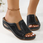 Lennox | Women's Orthopedic Slip-On Wedge Sandals™ – Orthopädischer Komfort trifft entspannten Stil