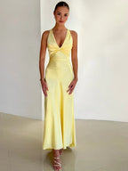 Twist-Front V-Neck Maxi Dress for Flattering Fit™ – Elegante Silhouette für jeden Anlass