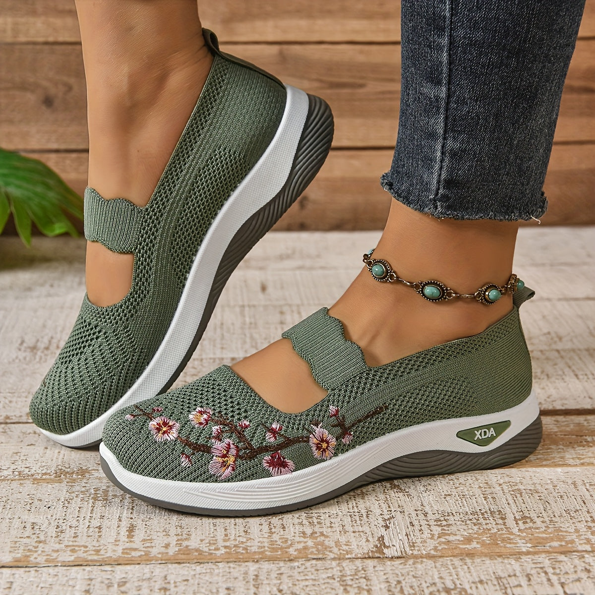Women's Mesh Ballet Flats with Strap and Breathable Lightweight Design™ – Mühelose Eleganz für jeden Tag
