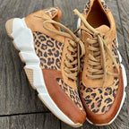 Winslow | Women's Leopard Print Lace-Up Chunky Sneakers™ – Stilvoller Komfort für den modernen Alltag