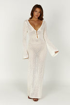 Elegant White Dress with Flattering Silhouette for Women™ – Zeitlose Eleganz für jeden Anlass