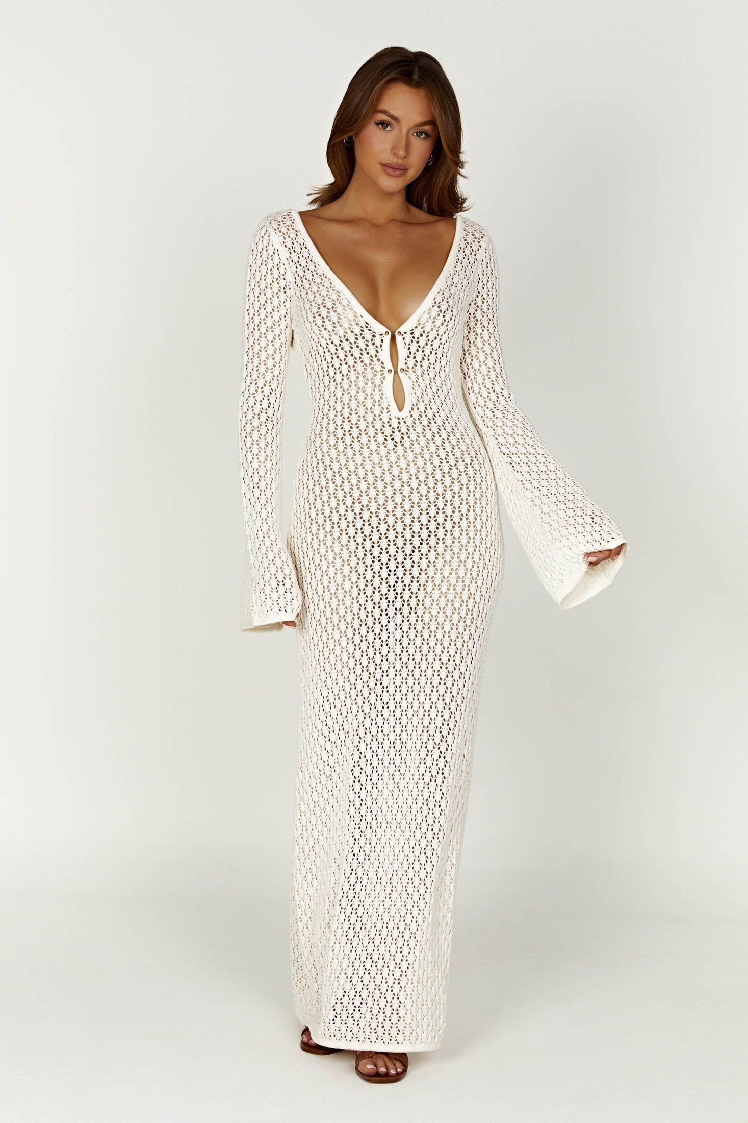 Elegant White Dress with Flattering Silhouette for Women™ – Zeitlose Eleganz für jeden Anlass