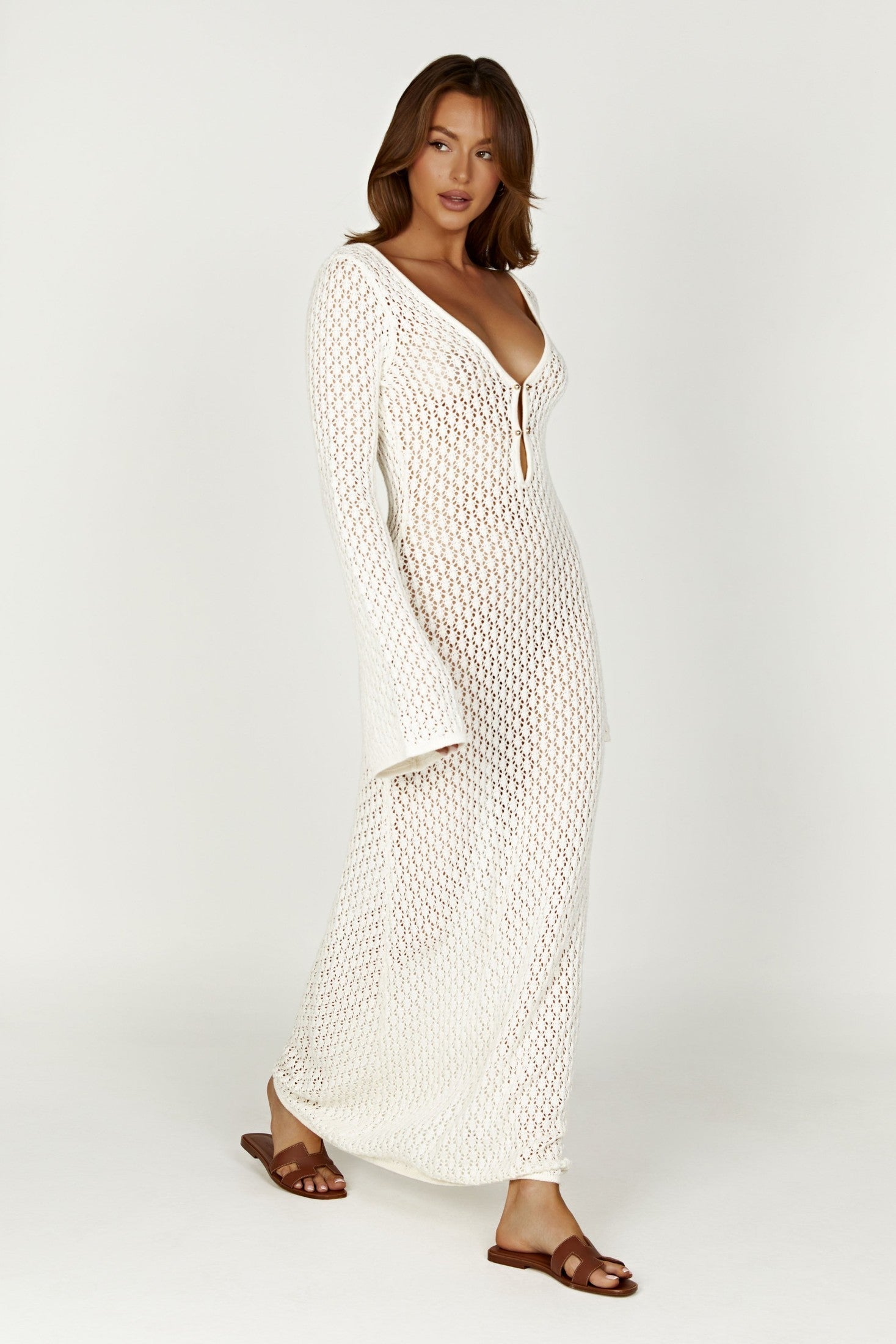 Elegant White Dress with Flattering Silhouette for Women™ – Zeitlose Eleganz für jeden Anlass