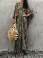 Women's Caftan Printed Flowing Relaxed Fit Summer Maxi Dress™ – Müheloser Sommerkomfort mit stilvollem Flair