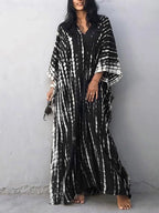 Women's Caftan Printed Flowing Relaxed Fit Summer Maxi Dress™ – Müheloser Sommerkomfort mit stilvollem Flair