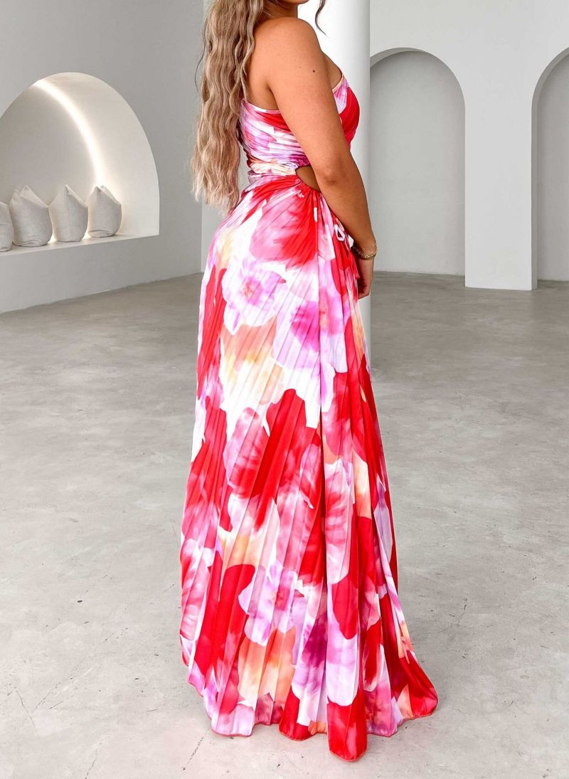Asymmetric Pleated Maxi Dress™ – Eleganz mit modernem asymmetrischem Design