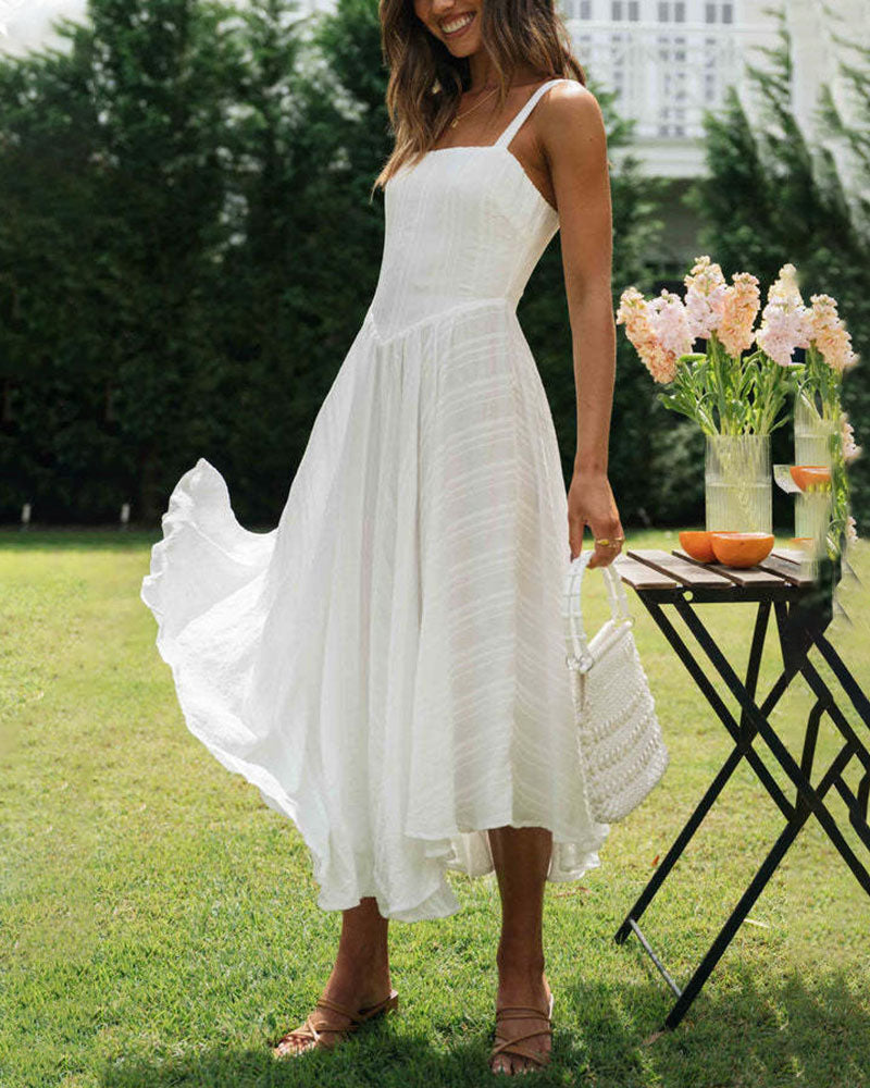 Ärmelloses A-Linien Midikleid mit fließendem Saum™ – Elegante Sommermode für jeden Anlass