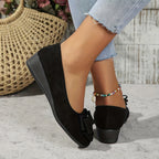 Women's Comfortable Ballet Flats with Bow Detail™ – Ganztägiger Komfort mit femininer Eleganz