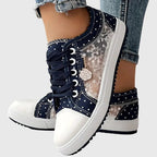 Women's Orthopedic Lace-Up Sneakers with Arch Support and Cushioned Sole™ – Ganztägiger Komfort für aktive Frauen