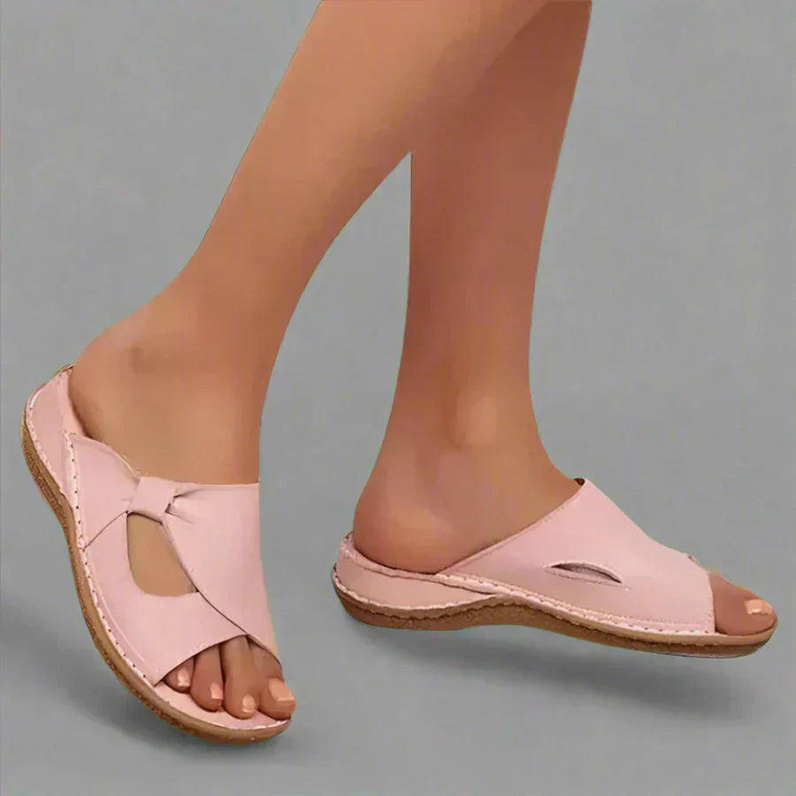 Elara | Women's Supportive Open-Toe Slide Sandals™ – Müheloser Komfort für den ganzen Tag