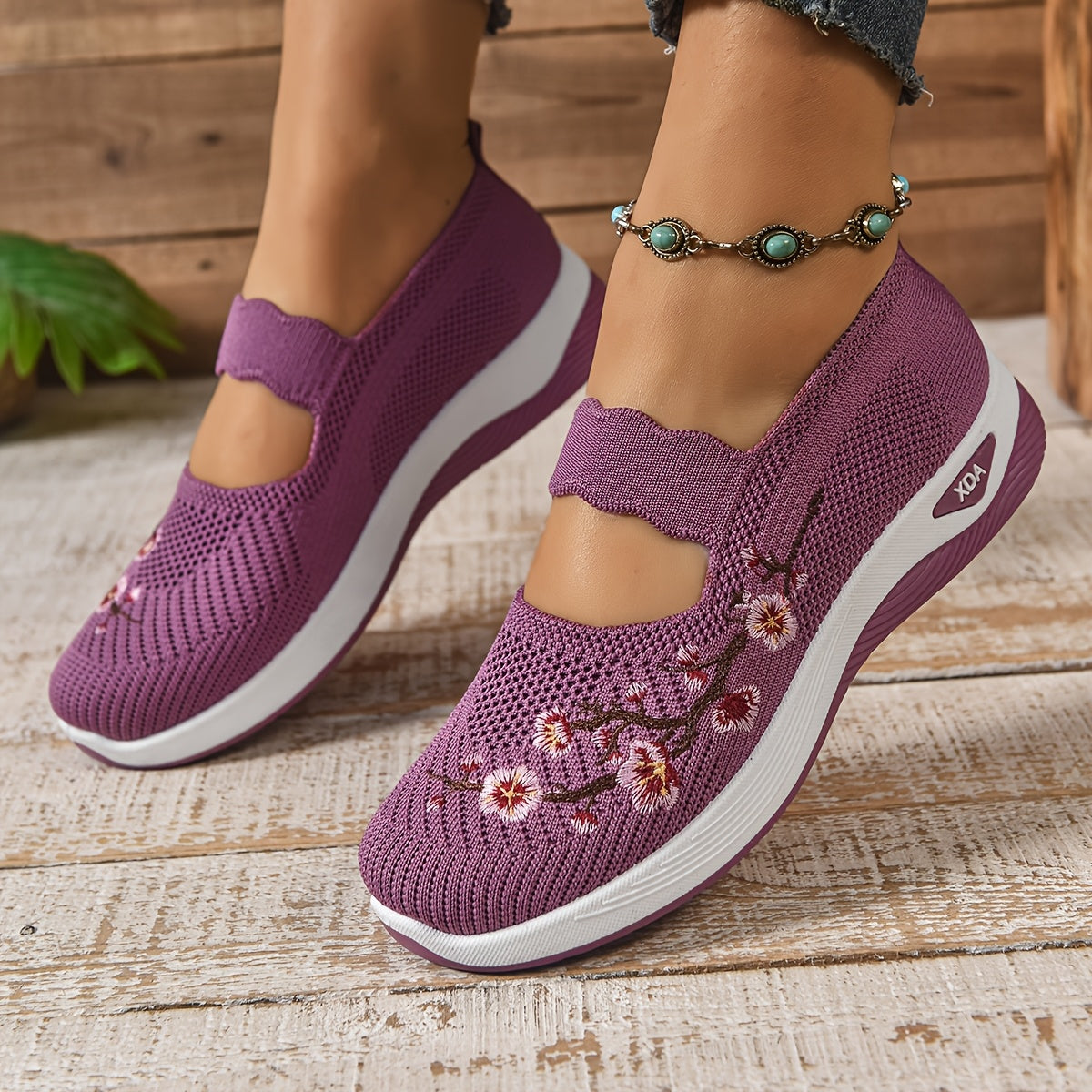 Women's Mesh Ballet Flats with Strap and Breathable Lightweight Design™ – Mühelose Eleganz für jeden Tag