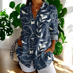 Women's V-Neck Button Blouse Elegant Relaxed Fit Lightweight Work Shirt™ – Zeitlose Eleganz für jeden Anlass