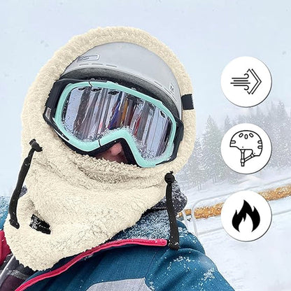 SkiMask™ – Warme Skimaske mit weicher Sherpa-Kapuze für gemütliche Wintermomente [50% Rabatt]