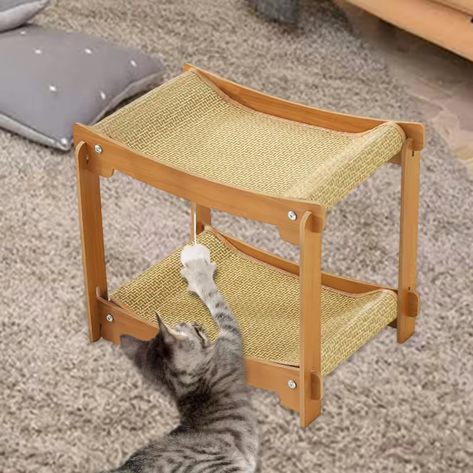 PawVilla™ – 2-stöckiger Katzenkratzbaum, luxuriöser Ruheplatz & stilvolles Kratzmöbel [50 % Rabatt]