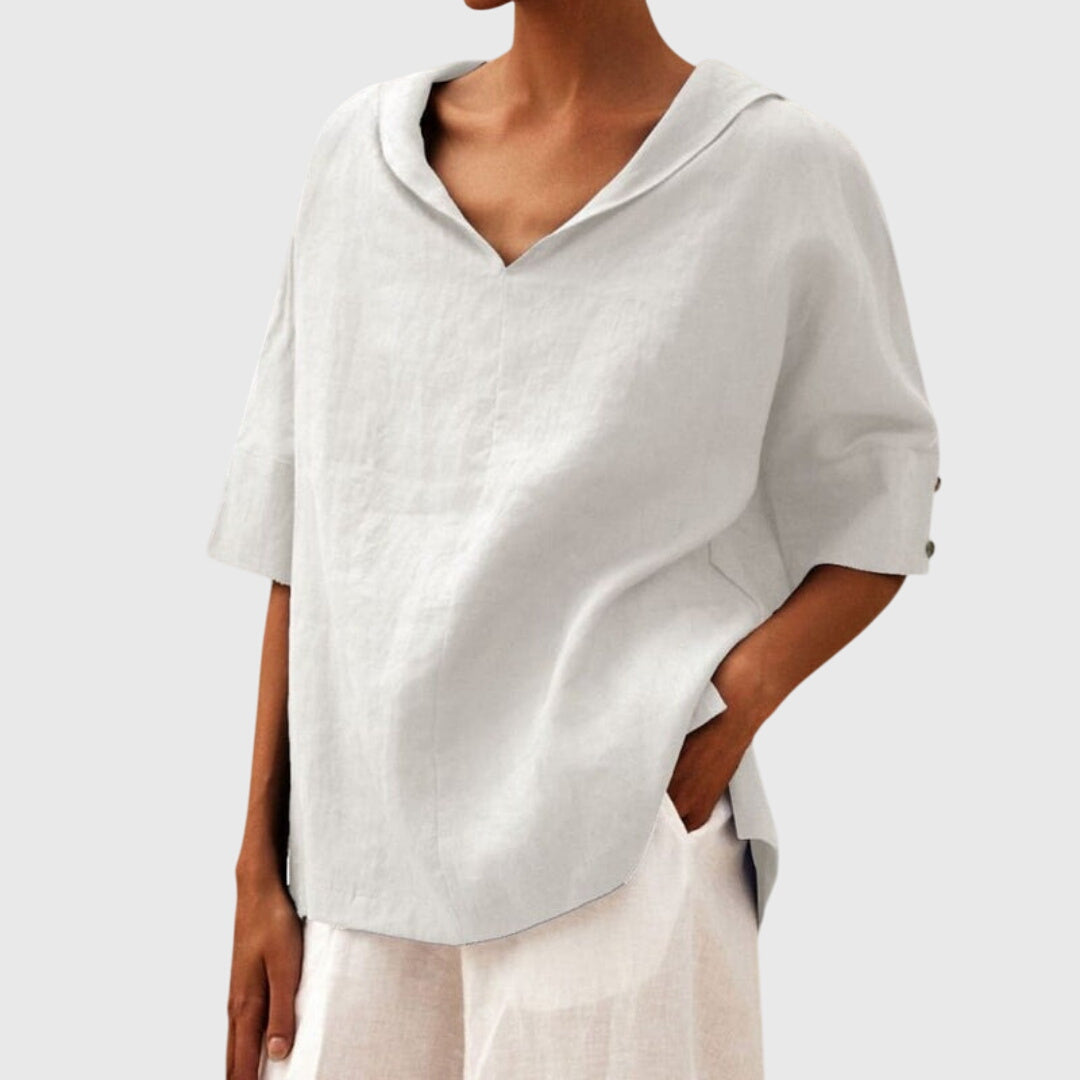 Elegant V-Neck Everyday Top™ – Müheloser Komfort trifft zeitlose Eleganz