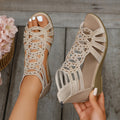Orthopädische Keilsandalen mit Cutout-Design und gepolsterter Unterstützung für Damen™ – Eleganter Komfort für den ganzen Tag
