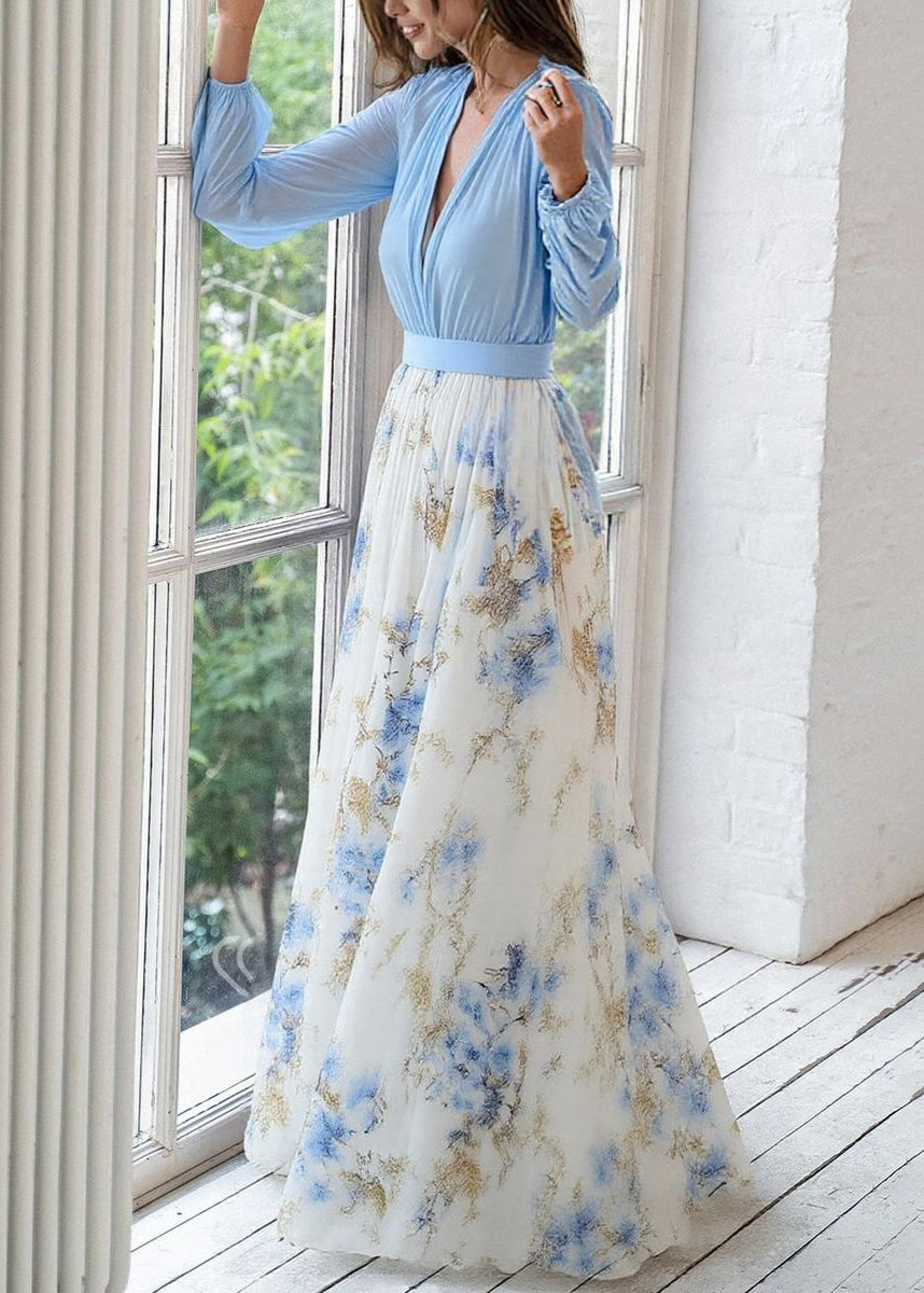 Spring Floral Maxi Dress™ – Elegante Frühlingsausstrahlung mit fließendem Komfort