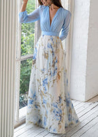 Spring Floral Maxi Dress™ – Elegante Frühlingsausstrahlung mit fließendem Komfort