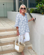 Women's Polka Dot V-Neck Blouse Relaxed Fit Lightweight Casual Summer Top™ – Spielerischer Komfort für sonnige Tage