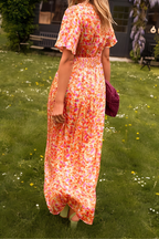 Floral Wrap Maxi Dress™ – Eleganter Wickelstil für mühelose Weiblichkeit