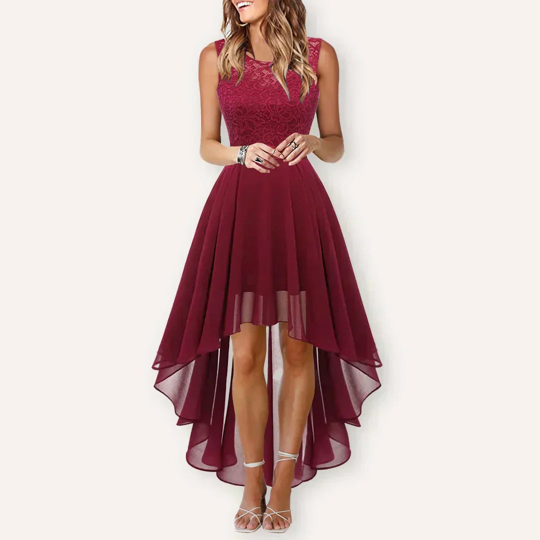 Women's Elegant High Low Sleeveless Wedding Guest Party Dress™ – Zeitlose Eleganz für besondere Anlässe