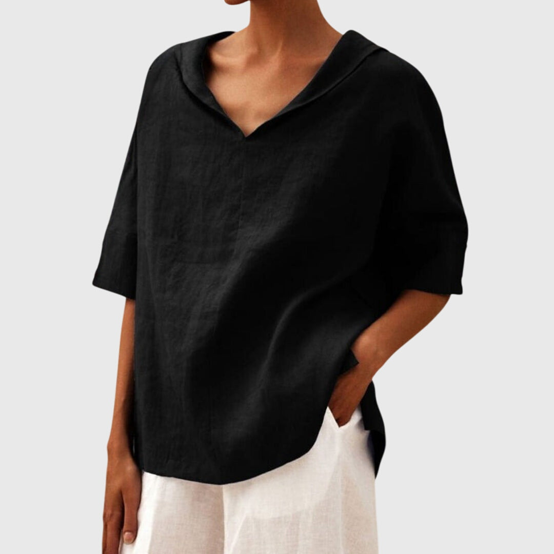 Elegant V-Neck Everyday Top™ – Müheloser Komfort trifft zeitlose Eleganz