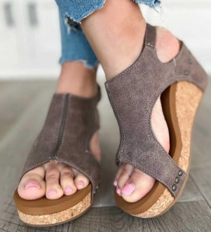 Damen Orthopädische Blockabsatz Sandalen mit verstellbarem Riemen und gepolsterter Sohle™ – Ganztägiger Komfort mit stilvoller Eleganz
