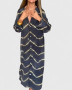 Spring Tie-Dye Midi Dress™ – Fließender Komfort für entspannte Frühlingstage