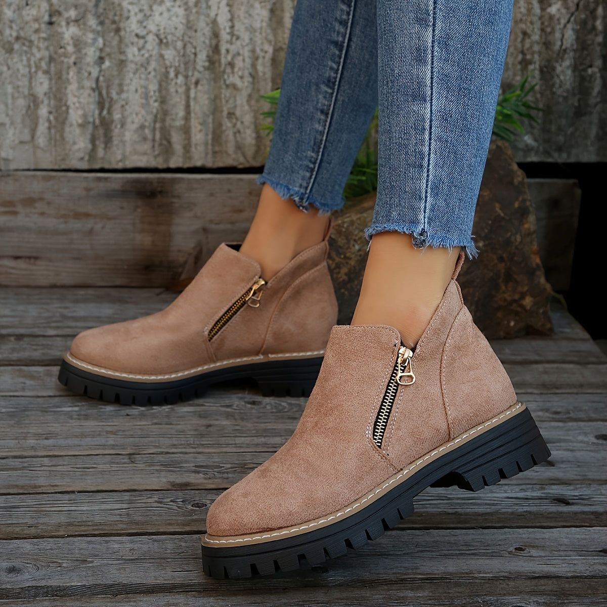 Women's Orthopedic Ankle Boots with Easy-Zip Support™ – Stilvoller Komfort für den ganzen Tag