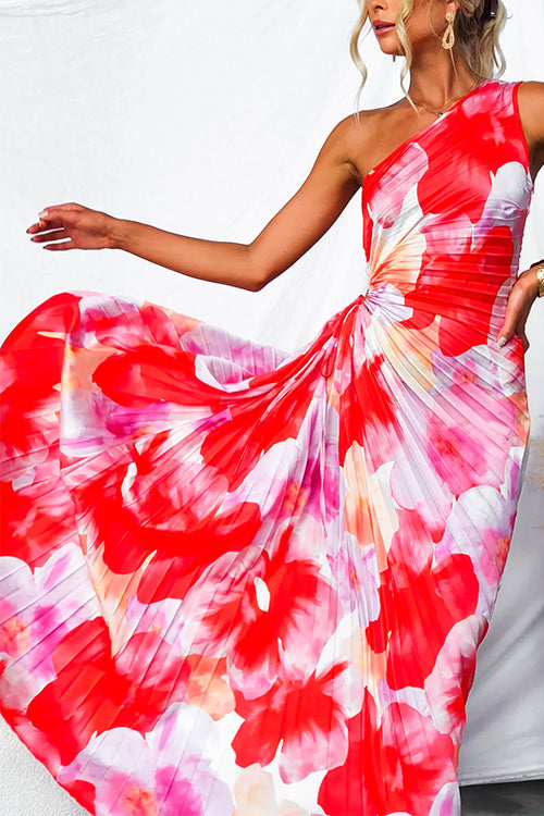 Asymmetric Pleated Maxi Dress™ – Eleganz mit modernem asymmetrischem Design