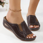 Lennox | Women's Orthopedic Slip-On Wedge Sandals™ – Orthopädischer Komfort trifft entspannten Stil