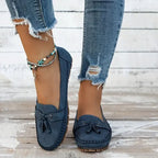 Women's Orthopedic Moccasin Loafers with Bow Detail and Cushioned Sole™ – Eleganter Komfort für den ganzen Tag