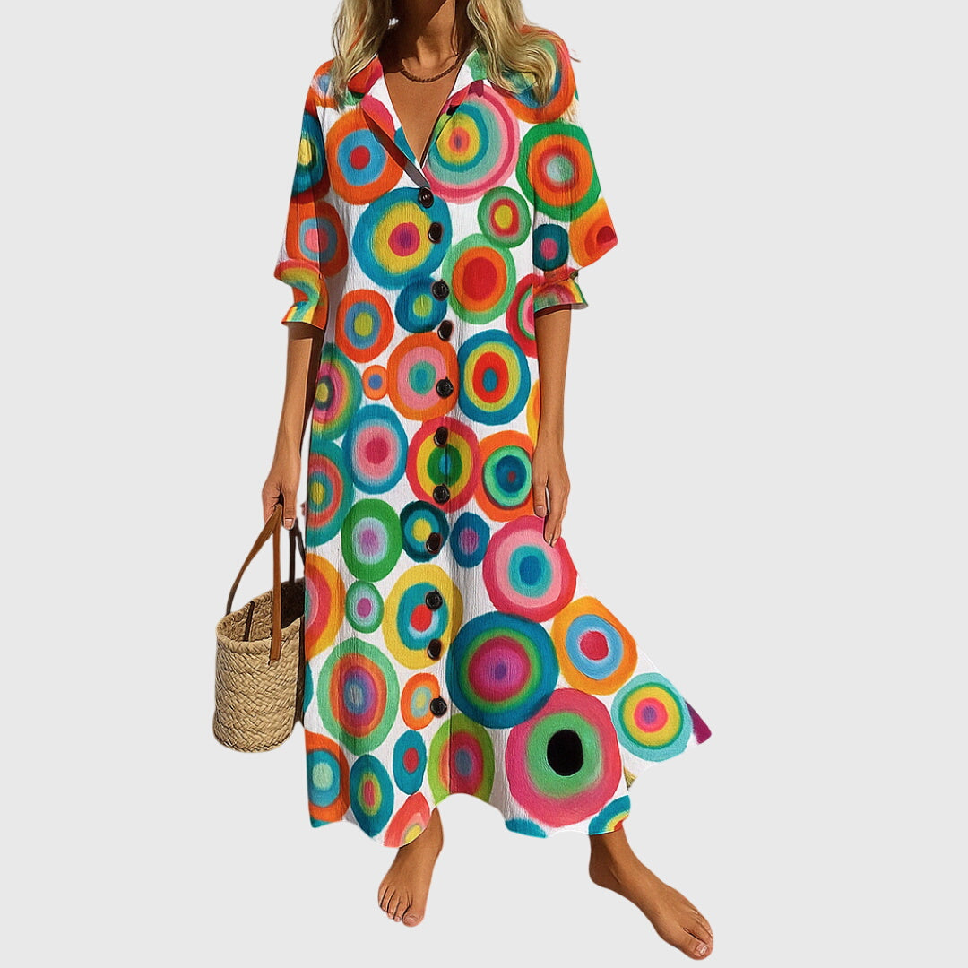 Elegant Spring Maxi Dress™ – Fließende Silhouette für mühelose Frühlingseleganz