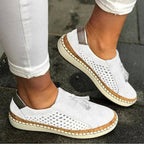 Damen Orthopädische Slip-On Sneakers mit atmungsaktivem Strick und Fußgewölbestütze™ – Ganztägiger Komfort für aktive Frauen