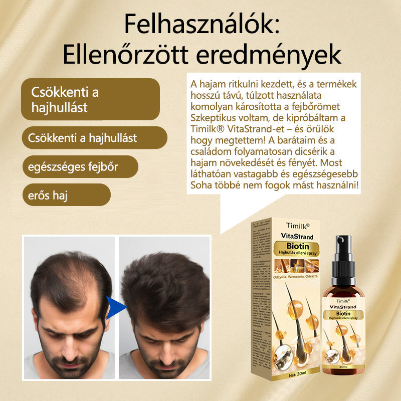Timilk™ – VitaStrand Biotin Spray für gepflegtes, voller erscheinendes und strahlend glänzendes Haar [1 + 1 Gratis]