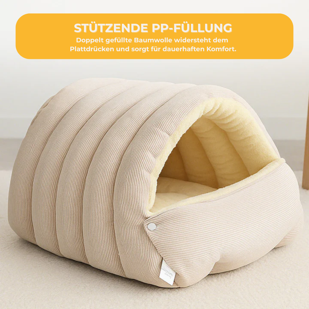 Felltraum™ – Kuschelige Haustierhöhle Deluxe für geborgene und gemütliche Wohlfühlmomente [50 % Rabatt]